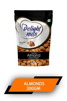 D Nuts Almonds R & Salted 200gm